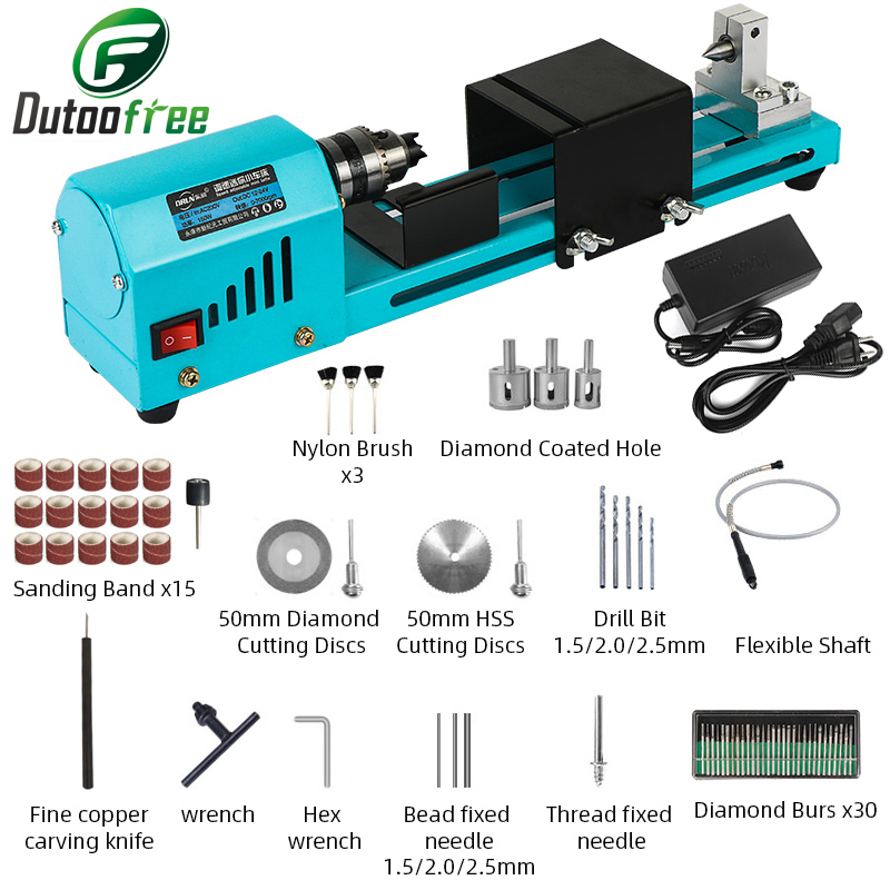 Brake Drum Lathe - 1 Bộ Mini 150W Gỗ Tiện